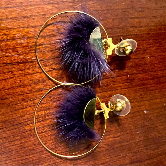 LSU Tigers Feather earrings - Picture 1 of 2